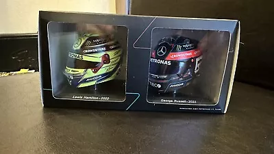 Lewis Hamilton & George Russell 2022 1/5 Scale F1 Helmets Mercedes AMG Petronas • £50
