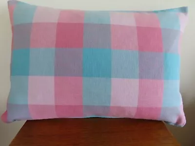 Laura Ashley Vintage 'Mitford Check' -20 X 14 -Cushion Cover Woven D-Sided Zip • £12.99