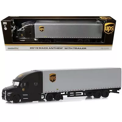 1:64 2019 Mack Anthem 18 Wheeler Tractor Trailer UPS United Parcel Service Freig • $25.99