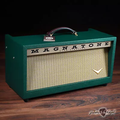 Magnatone Twilighter 22W Reverb/Vibrato Tube Head W/ FTSW & Cover – Dark Green* • $3199