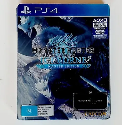 $69.99 • Buy PS4 MONSTER HUNTER WORLD ICEBORNE MASTER EDITION Great Condition Free Postage