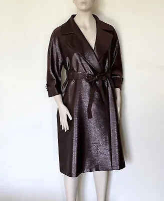 MARINA RINALDI By MAX MARA Wool Blend Coat Size 25 MR 16W US 46 DE 54 IT • $195