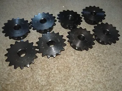 Lot 8 Vintage Small Industrial Roller Sprockets Steampunk Machine Gear Cog Wheel • $13.99