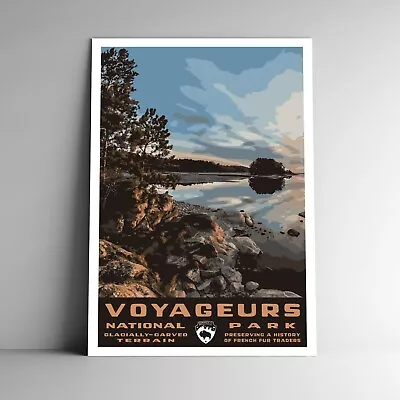 Voyageurs National Park Travel Poster / Postcard Minnesota USA Multiple Sizes • $11.99