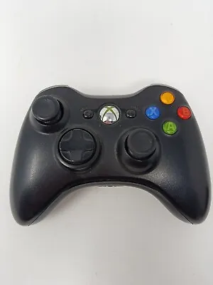 Official Microsoft Xbox 360 Black Wireless Controller Genuine Original OEM 1403 • $23.28