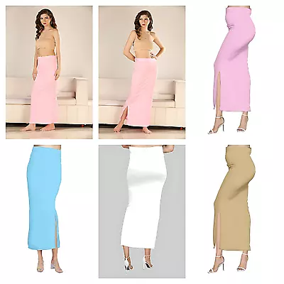£9.92 • Buy Women's Saree Shapewear Long Skirt Maxi Gypsy Underskirt Ladies Petticoat Soft