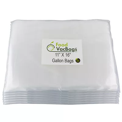 $64.99 • Buy 300 GALLON 11x16 FoodVacBags For FoodSaver Food Storage Vacuum Seal Bags