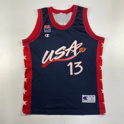 £74.95 • Buy Champion Team USA Shaq O’Neil 13 NBA Jersey 1996 Olympics , Size L