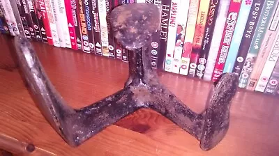 Cast Iron Colo Antique Cobblers Shoe Repair Last Anvil Door Gate Stop Vintage • £16.99