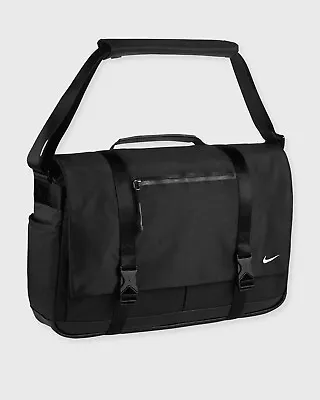 NWT Nike Eugene Premium Elite Messenger Laptop Bag Black PBZ745-010 • $89.99