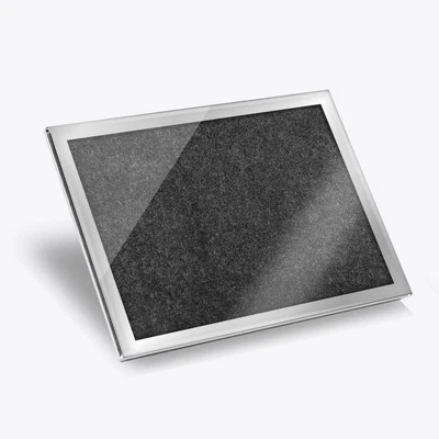 £14.99 • Buy Glass Placemat 20x25 Cm - Black Granite Rock Effect  #3321