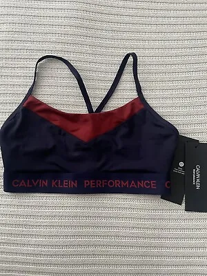 Calvin Klein Performance Sports Bra Bralette Size 10 Small BNWT Wireless • £9.99