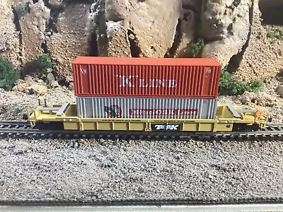 N Scale Walthers Double Stack Well Car W/ Load DTTX TRAILER TRAIN Mtl Cplrs • $24.95