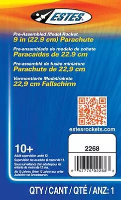 Estes 2268 9  Parachute • $3.99