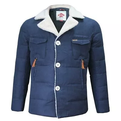 Lee Cooper - Jacket - Navy Blue  With Sherpa Collar  - Size XS • £6.99