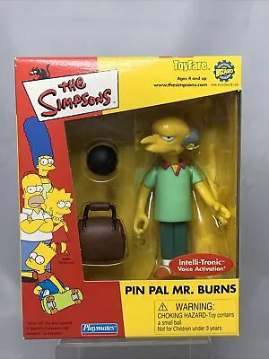 NEW 2001 Playmates Simpsons ToyFare Exclusive Pin Pal Mr. Burns Action Figure • $17.99