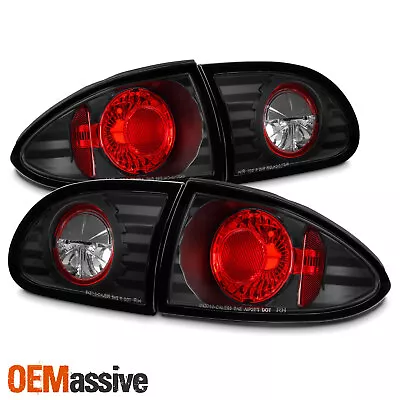 Fits 95-02 Cavalier Base Ls Rs Z24 4Pcs Black Tail Brake Lights W/Trunk Piece • $85.99