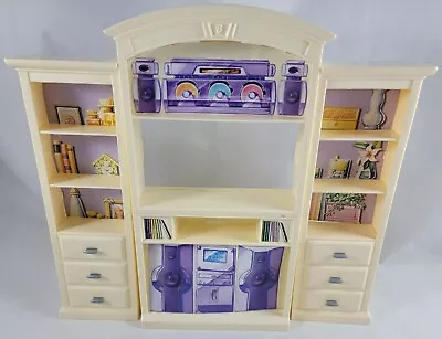 Barbie Living In Style Living Room Entertainment Center Dollhouse Furniture • $14.99