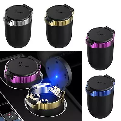 £10.38 • Buy Auto Car Ashtray Ascherbecher Cup Ash Holder LED Light Lid Portable Detachable