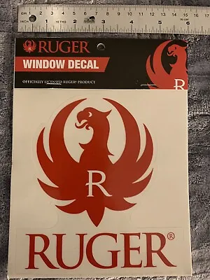 Ruger Logo 6” Window “Red” Decal • $9.50