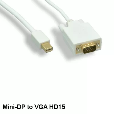 6' Mini DisplayPort 1.2 To VGA Cable Male/Male 32AWG GoldPlated Connector PC TV • $24.68