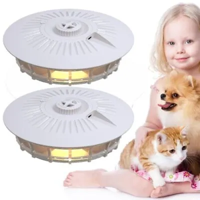 Electric Flea Trap Lamp Light Killer LED 4Modes Bulbs Insect Bug Pest Control • £12.88