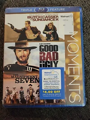 Butch Cassidy / Good Bad Ugly/magnif Seven Blu Ray 3 Film Set Brand New Sealed • $6.99