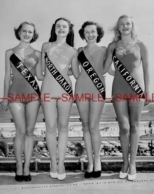 1949 MISS AMERICA CONTESTANTS Atlantic City PHOTO (154-Q ) • $11.33