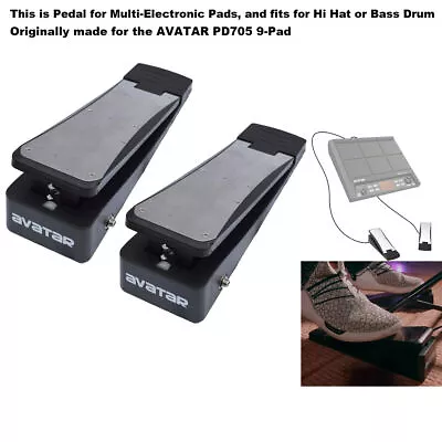 2X Avatar High Quality Multi-Electronic Pads Pedal Fits For Hi Hat Or Bass Drum • $108.99