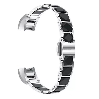 StrapsCo Ceramic And Stainless Steel Replacement Bracelet For Fitbit Alta & HR • $85.91