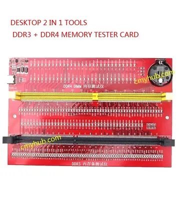 DDR3 DDR4 RAM Repair Desktop Mainboard Memory Diagnostic Analyzer Tester Card • $19.99