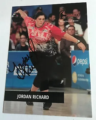 Jordan Richard PWBA PBA Bowler Bowling Signed Autograph 5 X 7 Photo Card • $15.39