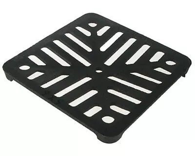 £6.99 • Buy Square 6  (150mm) Cast Iron Heavy Duty Gully Grid Drain Cover Grate Metal