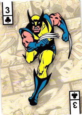 Wolverine 3 Of Clubs Marvel X-Men Playing Card • $4.95