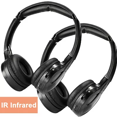 2X IR Wireless Stereo Headphone Headset Dual Channel For Car DVD MP3 Player S8U8 • $26.99