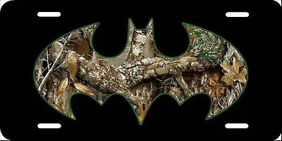 Batman Camo License Plate New Car Tag Metal Aluminum USA Black • $12.94