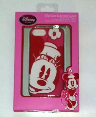 NIB Disney Store IPhone 5 Minnie Mouse Portrait Clip Case And Screen Guard Pink • $8.95