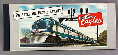 Vintage TEXAS & PACIFIC RAILWAY Railroad Route Of EAGLES Train TICKET • $14