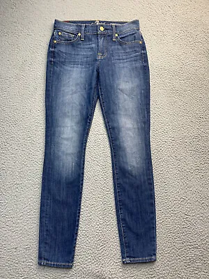 7 For All Mankind Jeans Womens Size 26 Blue Gwenevere Blue Dark Wash Denim • $16.95