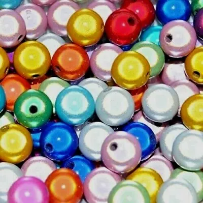 60g Mixed Colours Acrylic Miracle Beads Round 12mm Illusion Beads 3D Beads • £7.99