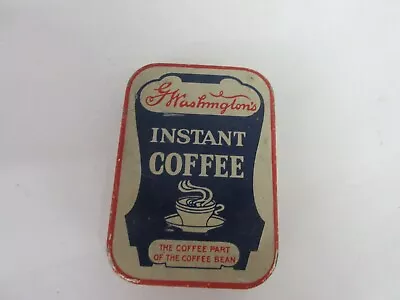 Vintage  Advertising G Washington Instant Coffee Travel Pocket Tin  S-773 • $49