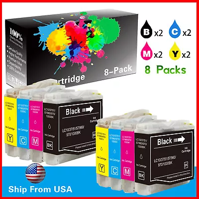 8PK LC-51 Ink Cartridge For MFC-230C MFC-665CW MFC-3360C DCP-130C (2B2C2M2Y) • $6.80