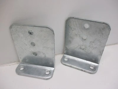 $24.99 • Buy (2) Vertical Pontoon Boat Trailer Bunk Bolster L Brackets  / 5  By 6  Galvanized