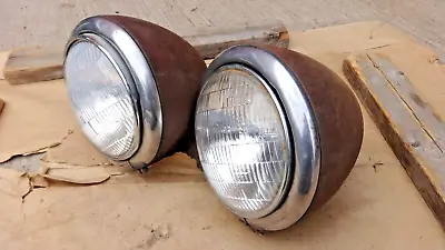 1942 1946 1947 Dodge Truck HEADLIGHT ASSEMBLIES Original Pair Sealed Beam • $550