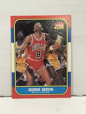 1986-87 Fleer #36 George Gervin HOF • $5.95