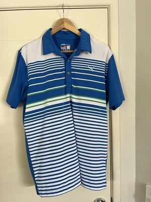 $20 • Buy PUMA Golf Sports Polo White Mens Polo Size UK M