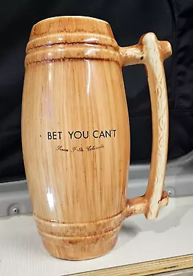 Vintage 12   Ceramic Barrel Beer Stein • $63.99