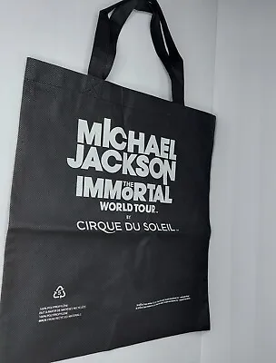 Michael Jackson The Immortal World Tour By Cirque Du Soleil Black Tote Bag • $10.90
