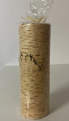 $25.49 • Buy Pendleton Real Birch Tree Bark Pillar Candle Unscented New In Package 3 X9 