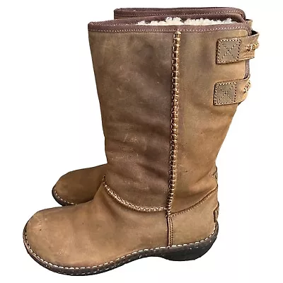 UGG Haywell Boost Size 6 Brown Leather • $39.99